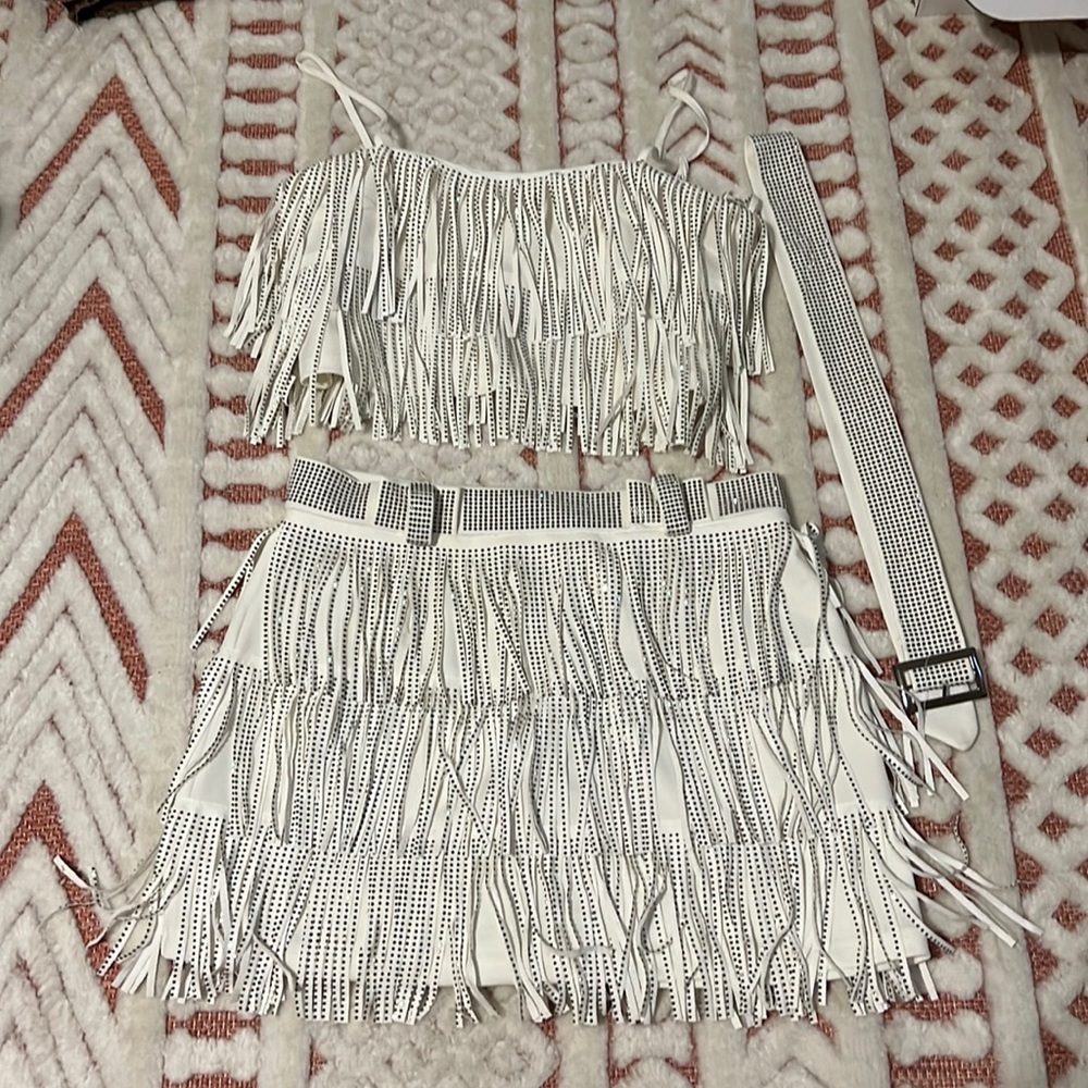 Fringe skirt and top